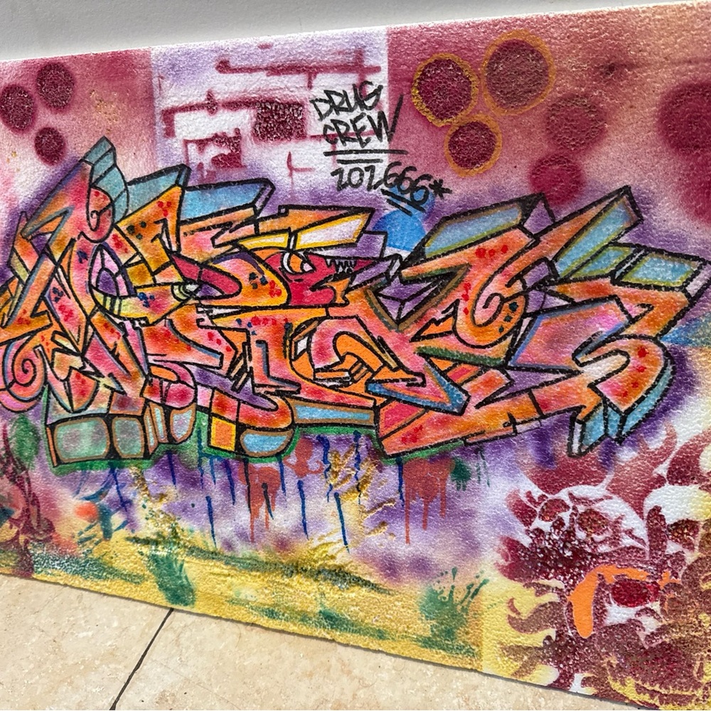Vibrant Street Art Canvas original hand painted